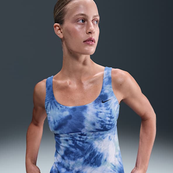 Nike Swim Tankini con cuello en forma de U para mujer