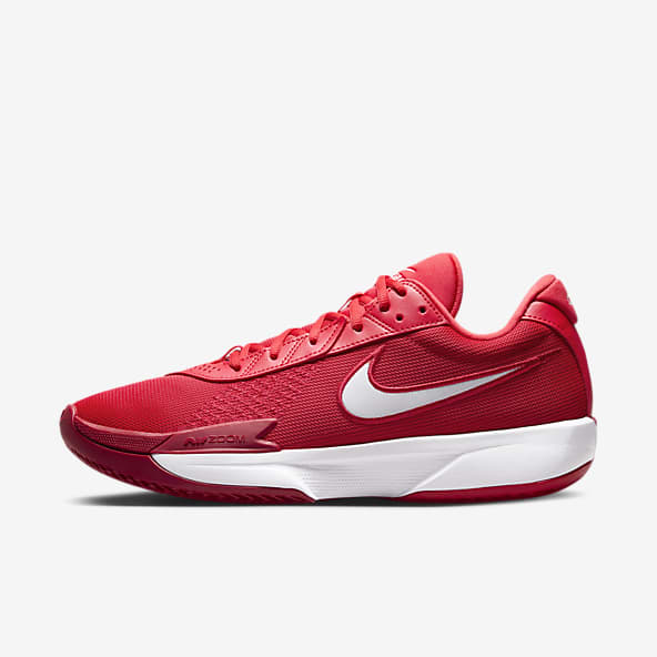nike red basketball shoes