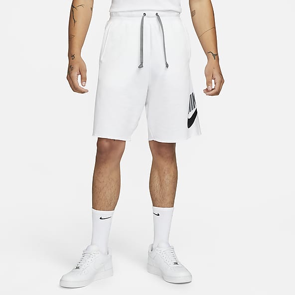 nike white swoosh shorts