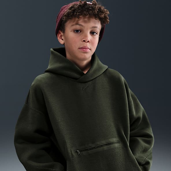 Nike Sportswear Tech Fleece Big Kids' (Boys') Oversized Pullover Hoodie