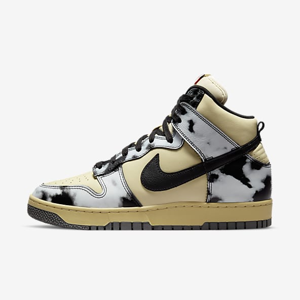nike gold high top sneakers