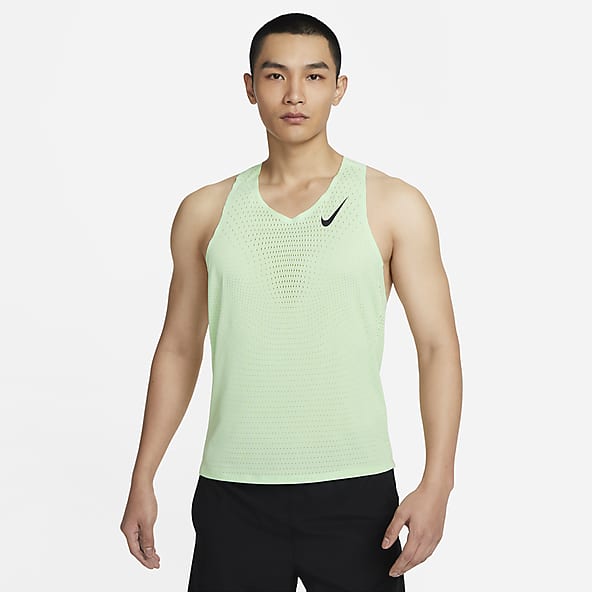 New Men's Nike Logo Vest Tank Top Sleeveless T-Shirt Singlet - Navy Blue
