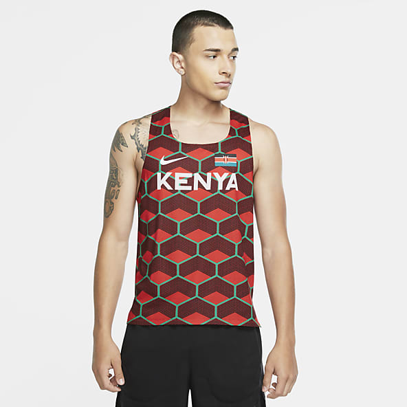 red and white nike tank top