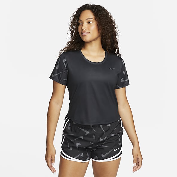 Nike Women Park VII Shirt Running Black Yoga Casual Tee Jersey