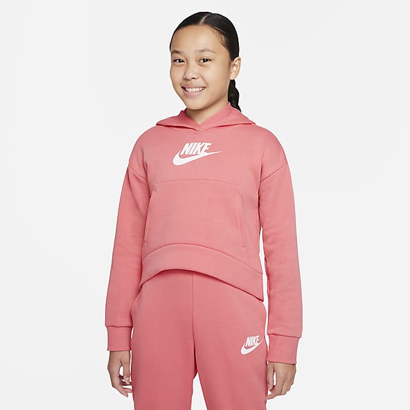 Rosa Sudaderas con gorro. Nike US