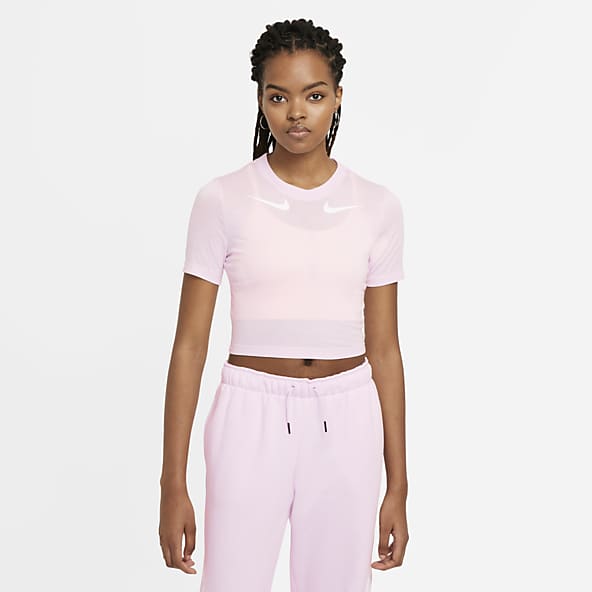 Nike pink shirt womens Clearance