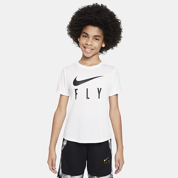 Jordan Little Boys Practice Flight Short Sleeve T-Shirt - Black - Size 6