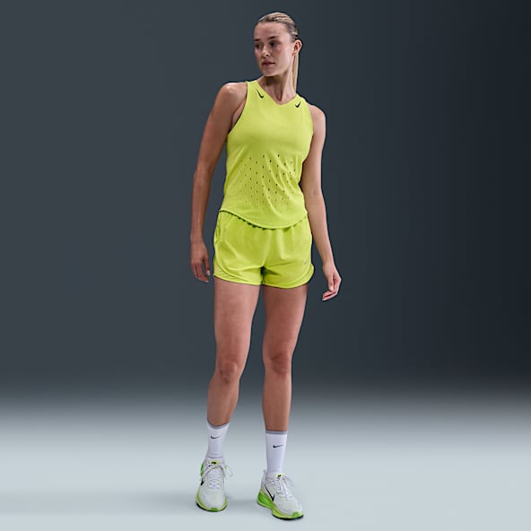 Nike Tempo Shorts da running Dri-FIT a vita media con slip interno – Donna