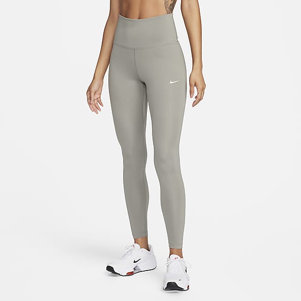 Nike Dry Therma Girls Black & Gray Athletic Leggings Stretch Sweat