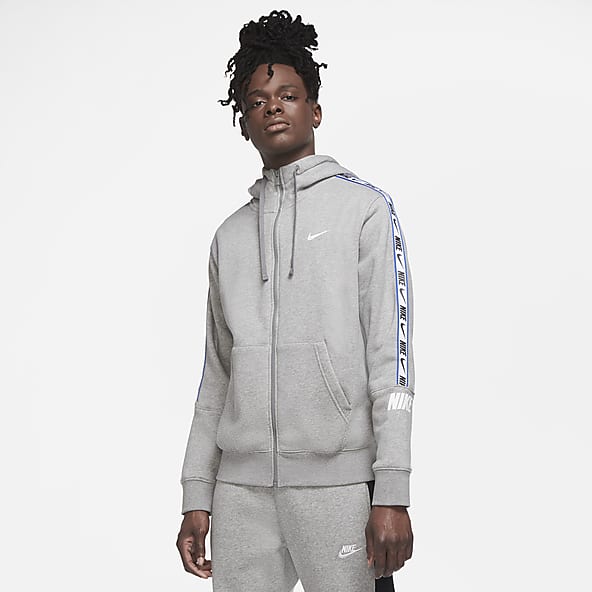 mens grey nike fleece tracksuit