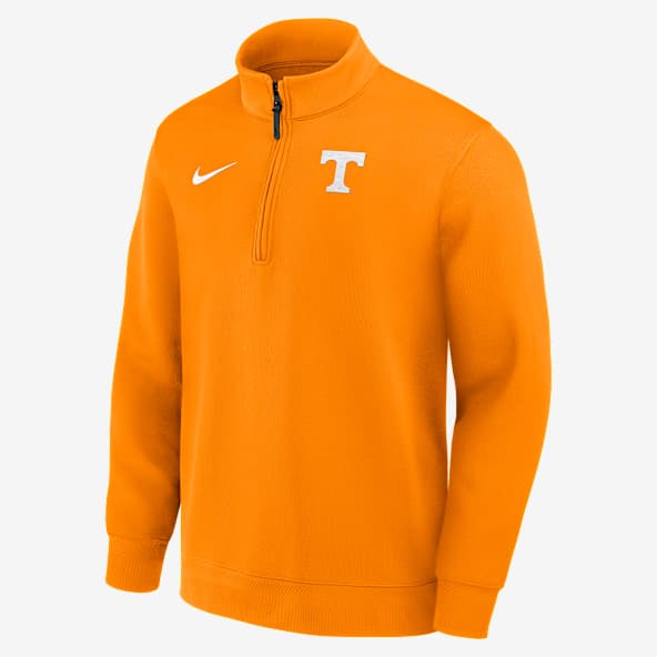 Tennessee Coaches Playera de manga larga universitaria Nike Dri-FIT de medio cierre para hombre