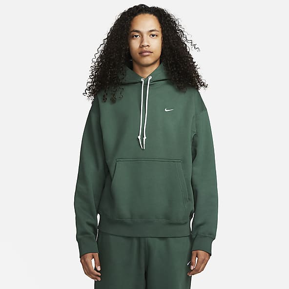 Loose Fit Half-zip Sweatshirt - Dark green - Men