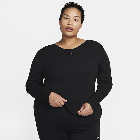 Nike One Fitted Women's Dri-FIT Long-Sleeve Top (Plus Size)