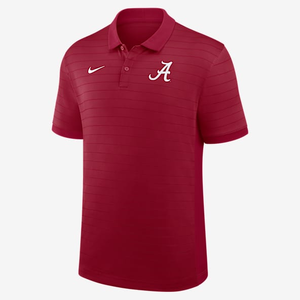 Alabama Sideline Victory Stripe Men's Nike Dri-FIT College Polo