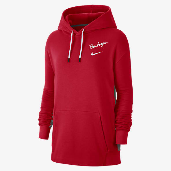 all red nike hoodie