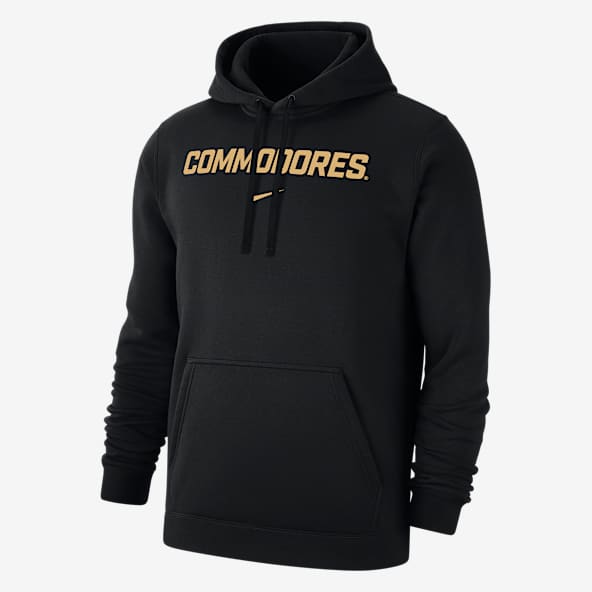 Vanderbilt Club Fleece Sudadera con gorro sin cierre universitaria Nike para hombre
