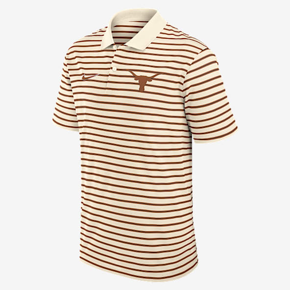 Texas Striped Polo universitario Nike Dri-FIT para hombre
