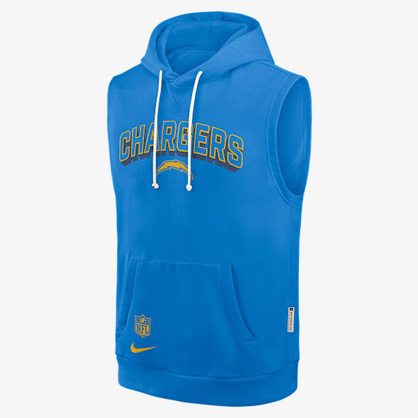 Los Angeles Chargers Sideline Men's Nike Dri-FIT NFL Sleeveless Pullover Hoodie