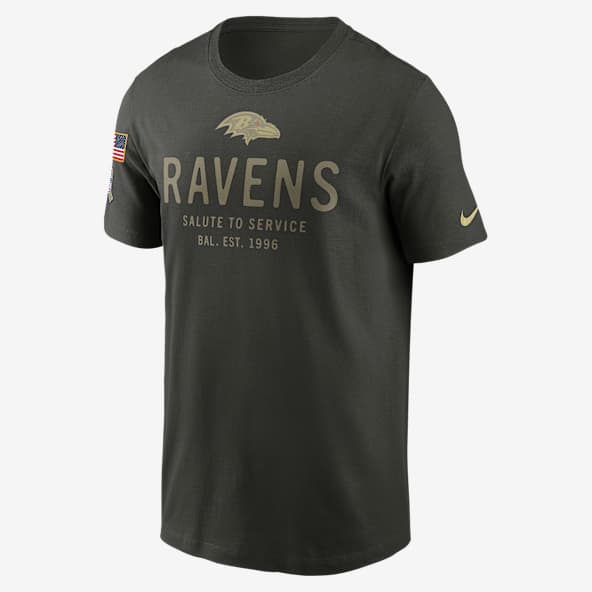 Baltimore Ravens Salute to Service Sideline Primary Edge Men's Nike Dri-FIT NFL T-Shirt