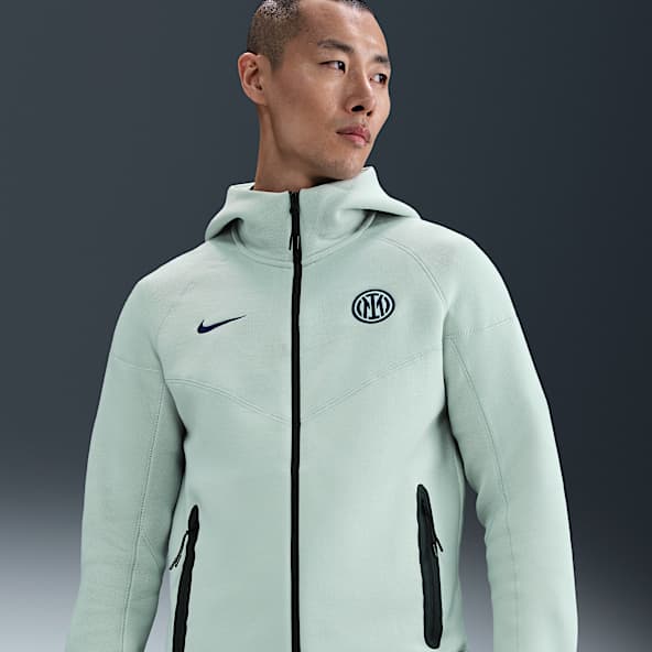 Inter Milan Tech Windrunner Nike voetbalhoodie met rits over de hele lengte van fleece voor heren