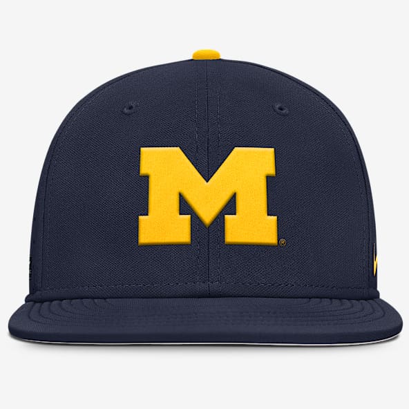 Michigan Wolverines Dugout True Gorra ajustada universitaria Nike Dri-FIT para hombre