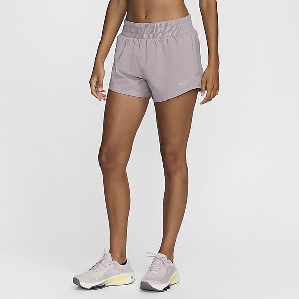Nike One Shorts con forro de ropa interior Dri-FIT de tiro medio de 8 cm para mujer
