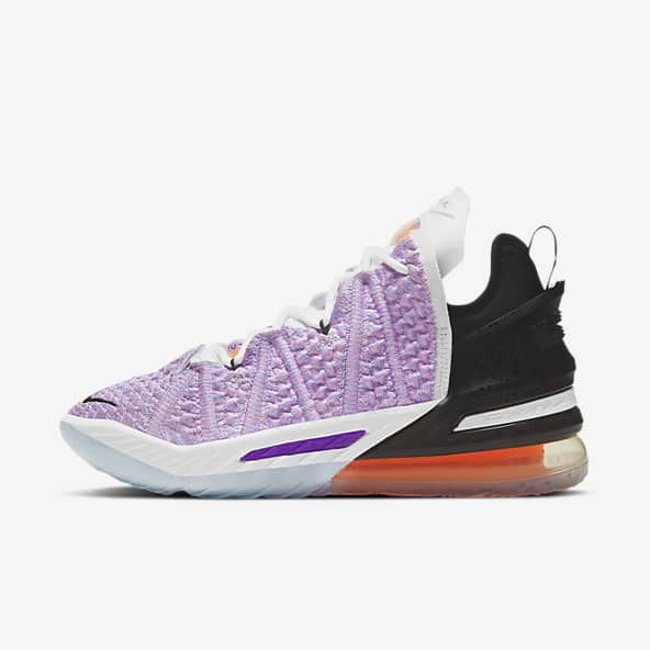 lebron james shoes pink and purple