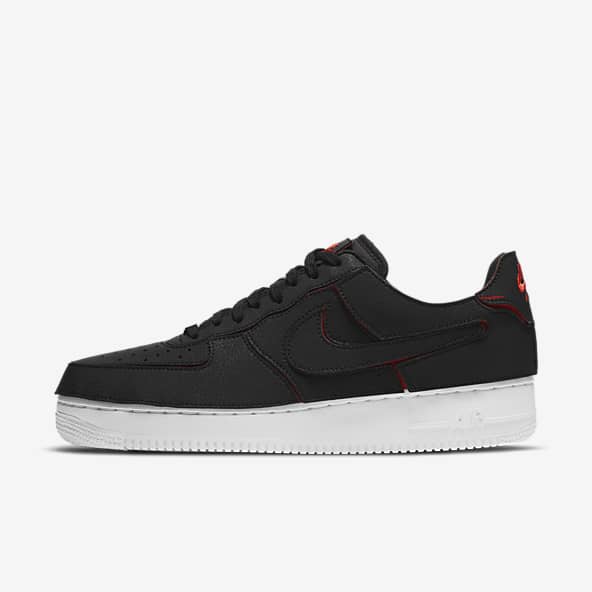 nike air force 1 black red