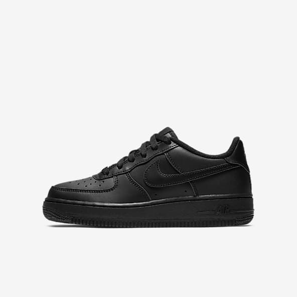 Black Air Force 1 Shoes. Nike AE