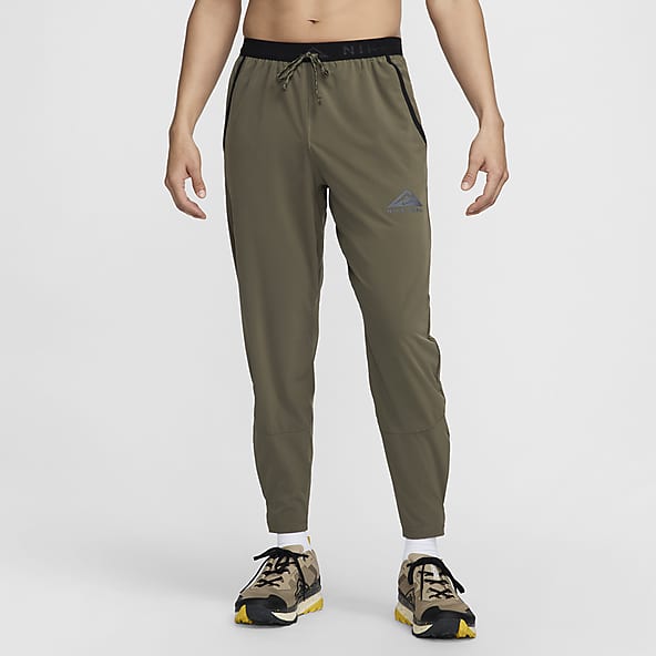Nike Men Size Large Dri-FIT Fast Men Running Pants Brown New
