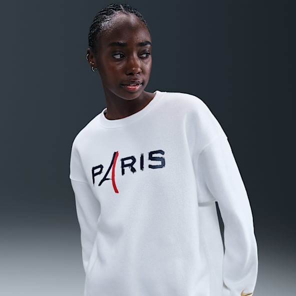Paris Saint-Germain Phoenix Fleece Sweat oversize à col ras-du-cou Nike Football pour femme
