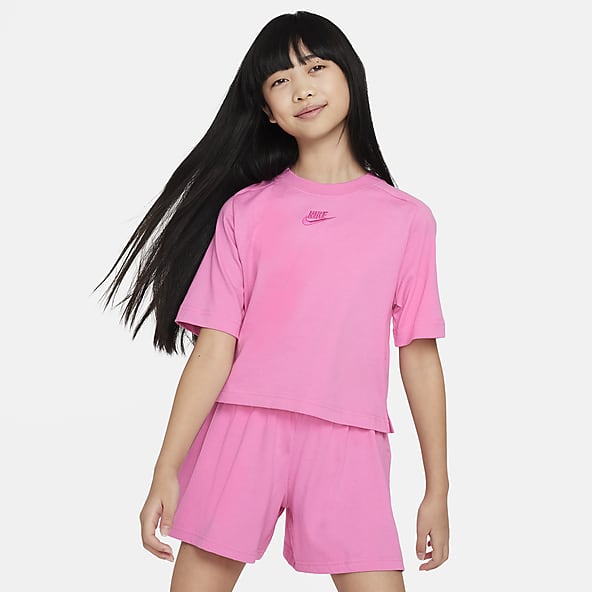 Girls red store nike shirt