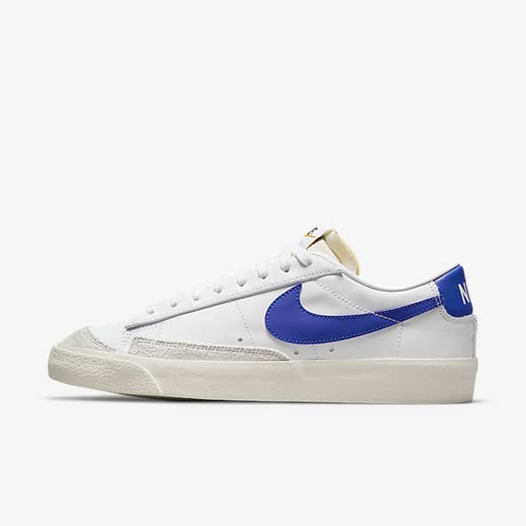 nike shoes blue swoosh