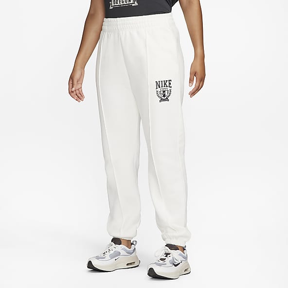 Nike Pantalon de jogging en polaire pour femme (gris foncé/blanc