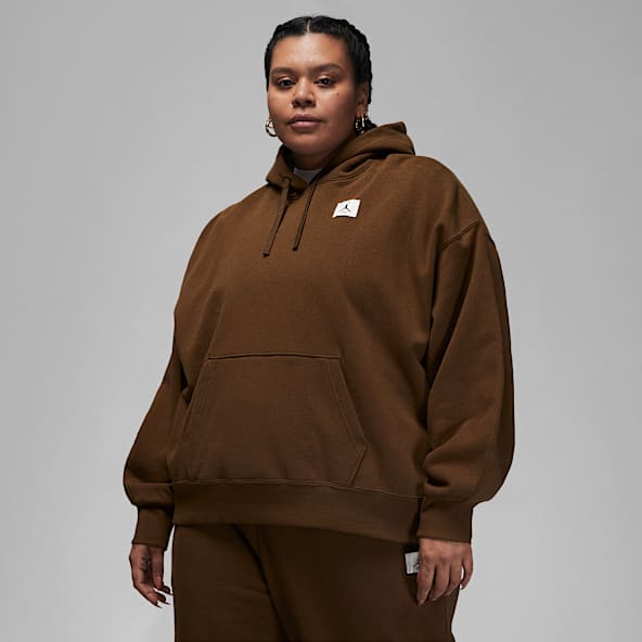 Jordan Plus Size Brown Hoodies.