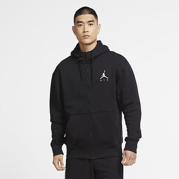 black jordan zip up hoodie