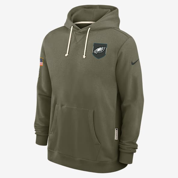 Philadelphia Eagles Salute to Service Sideline Dominant Force Men's Nike Dri-FIT NFL Pullover Hoodie