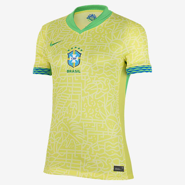Men's Brazil National Team Nike Crest T-Shirt - Yellow - Sports Closet