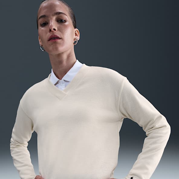 Nike Women's V-Neck Long-Sleeve Golf Top