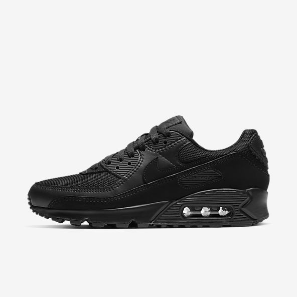 all black air maxes