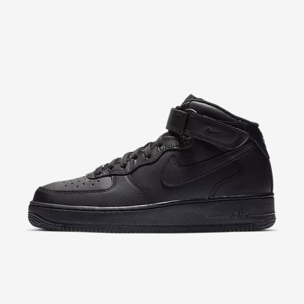 all leather black nike shoes