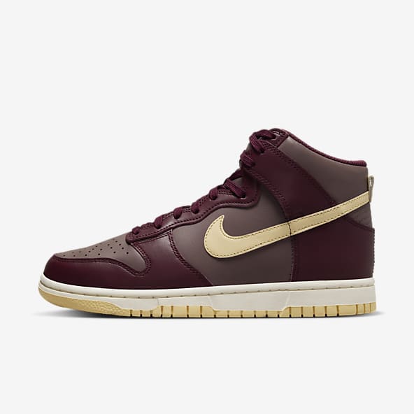 Tan nike high sales top shoes