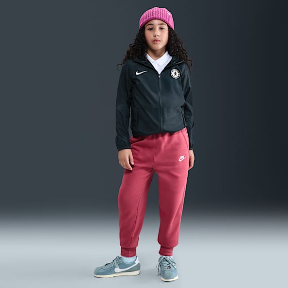 Nike Sportswear Club Fleece Big Kids' (Girls') High-Waisted Fitted Pants