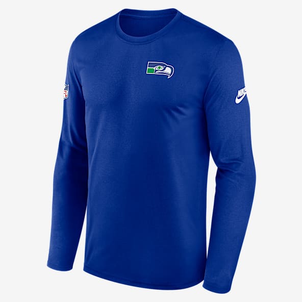 Seattle Seahawks Alt Legend Small Logo Men's Nike Dri-FIT NFL Long-Sleeve T-Shirt