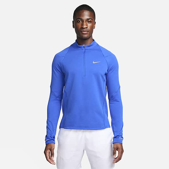 Nike Breathe Miler Long Sleeve Shirt Men's Running Training Gym Black Cu0318-011, Size: Medium