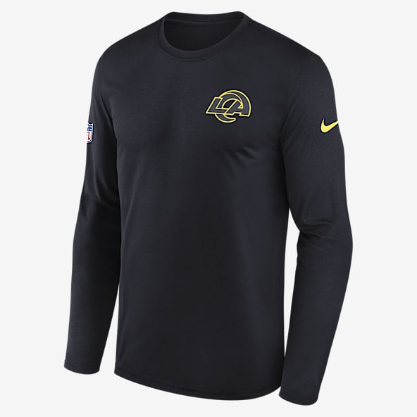 Los Angeles Rams Rivalries Collection Sideline Legend Small Logo Playera de manga larga Nike Dri-FIT de la NFL para hombre