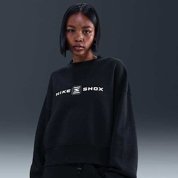 Nike Sportswear Phoenix Fleece Shox Sweatshirt de gola redonda folgada para mulher