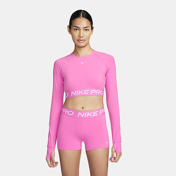 Nike Pro Women's Dri-FIT Cropped Long-Sleeve Top