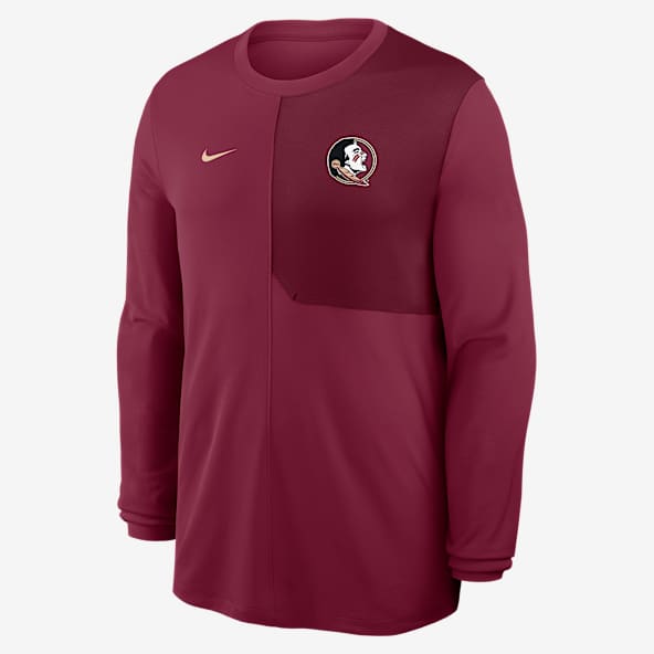 Florida State Sideline Coach Men's Nike Dri-FIT College Long-Sleeve Top