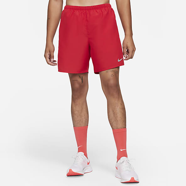 red cotton nike shorts